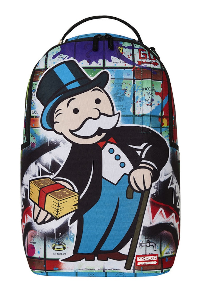 Rucsac Monopoly Man multicolor 27x45x15cm ergonomic ajustabil