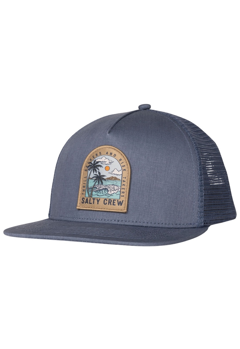 Sapca trucker barbati Archway albastru 50%bumbac 50%poliester ajustabila
