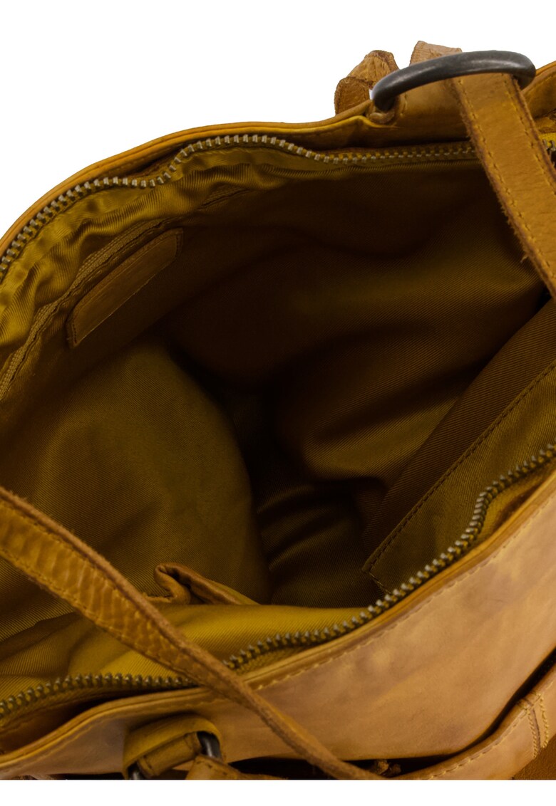 Rucsac dama piele vitel maro 33x28x10cm convertibil crossbody