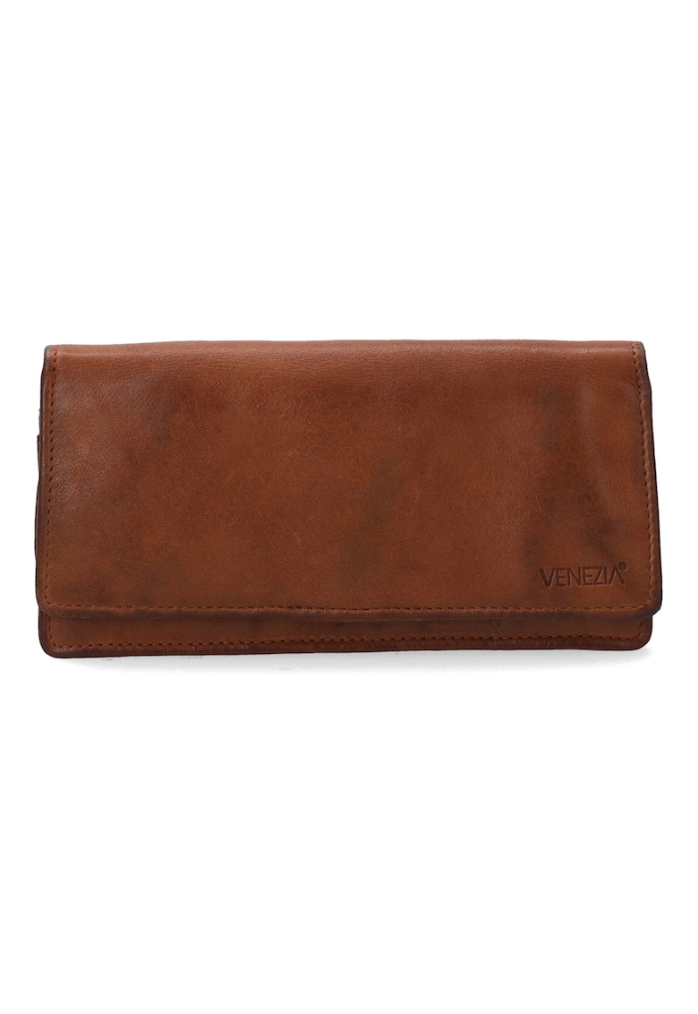 Portofel dama piele naturala maro 18 -5x9 -5cm