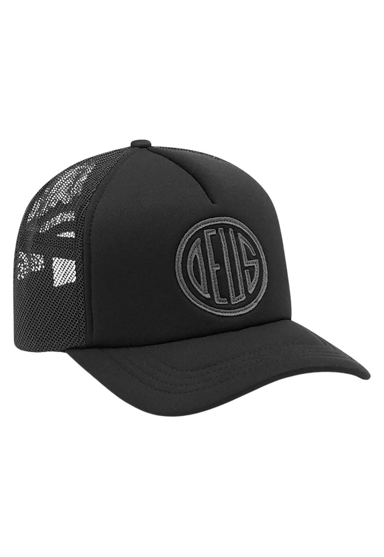 Sapca trucker barbati Pill negru bumbac ajustabil