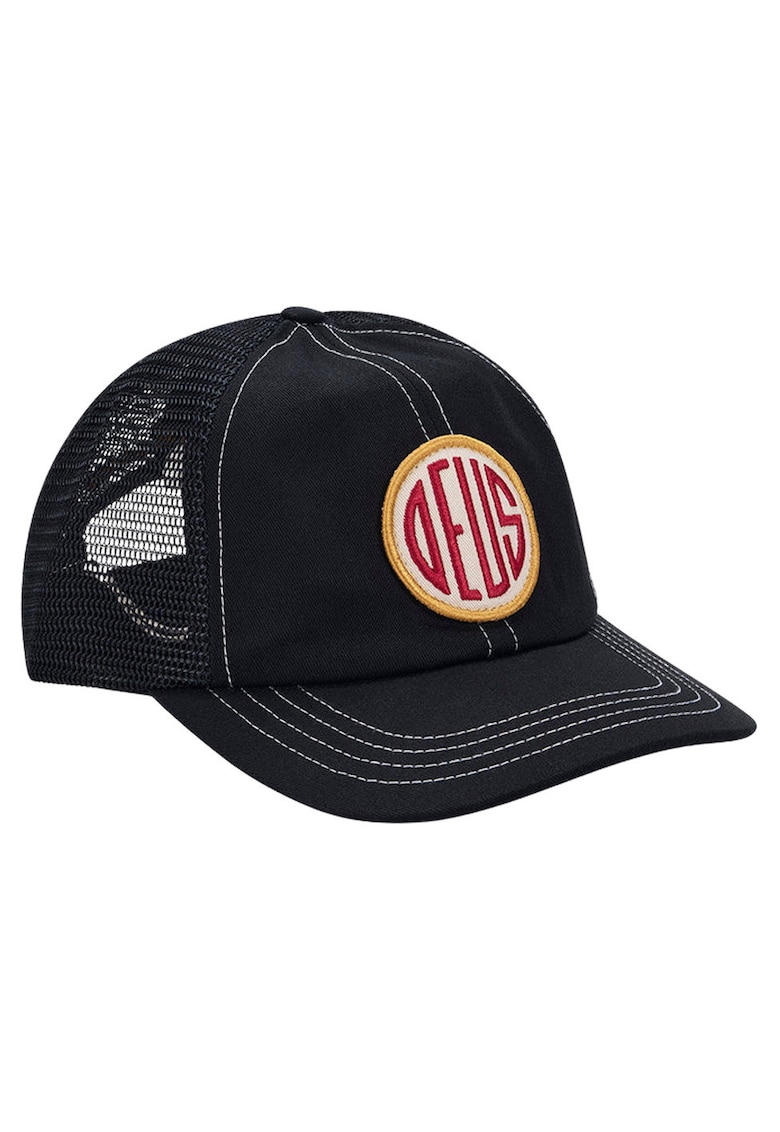 Sapca trucker Pill 6 panel bumbac negru