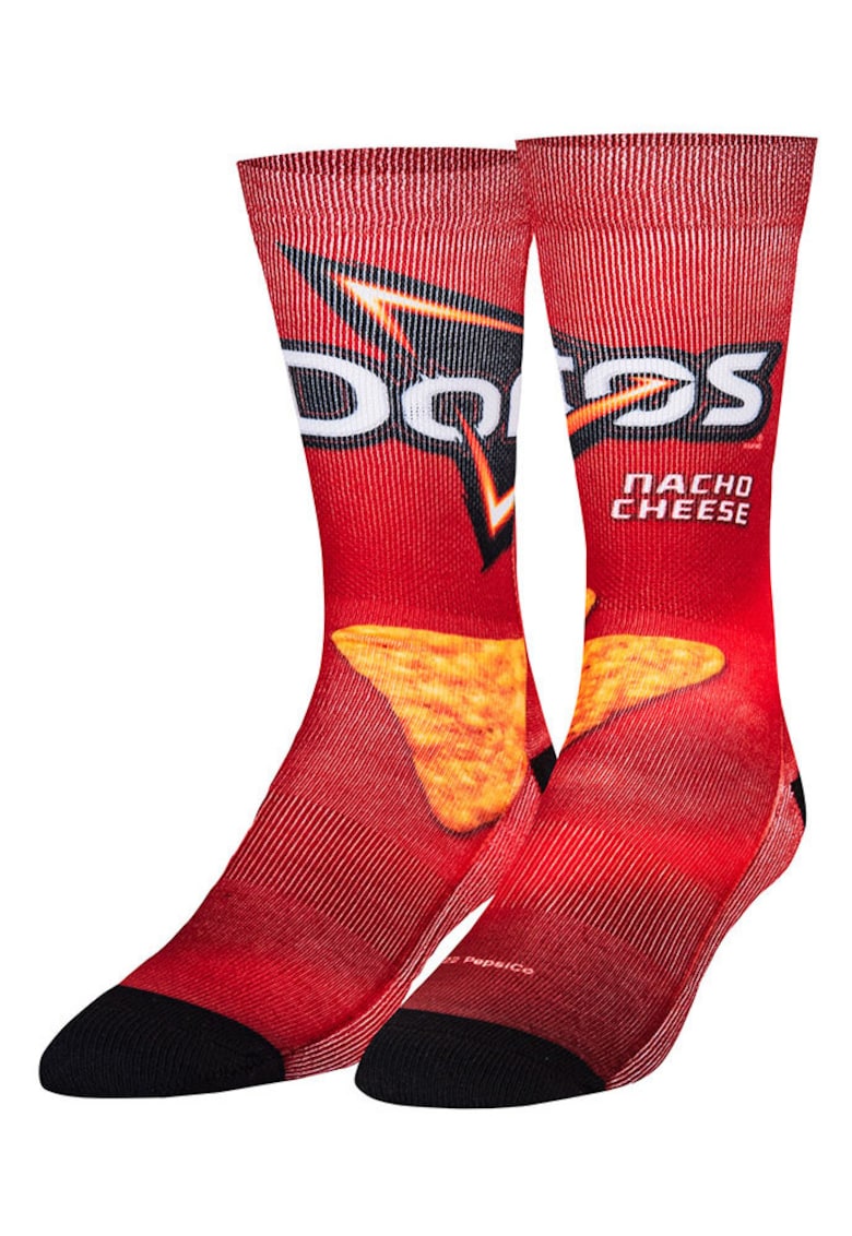 Sosete lungi cu model din amestec de bumbac