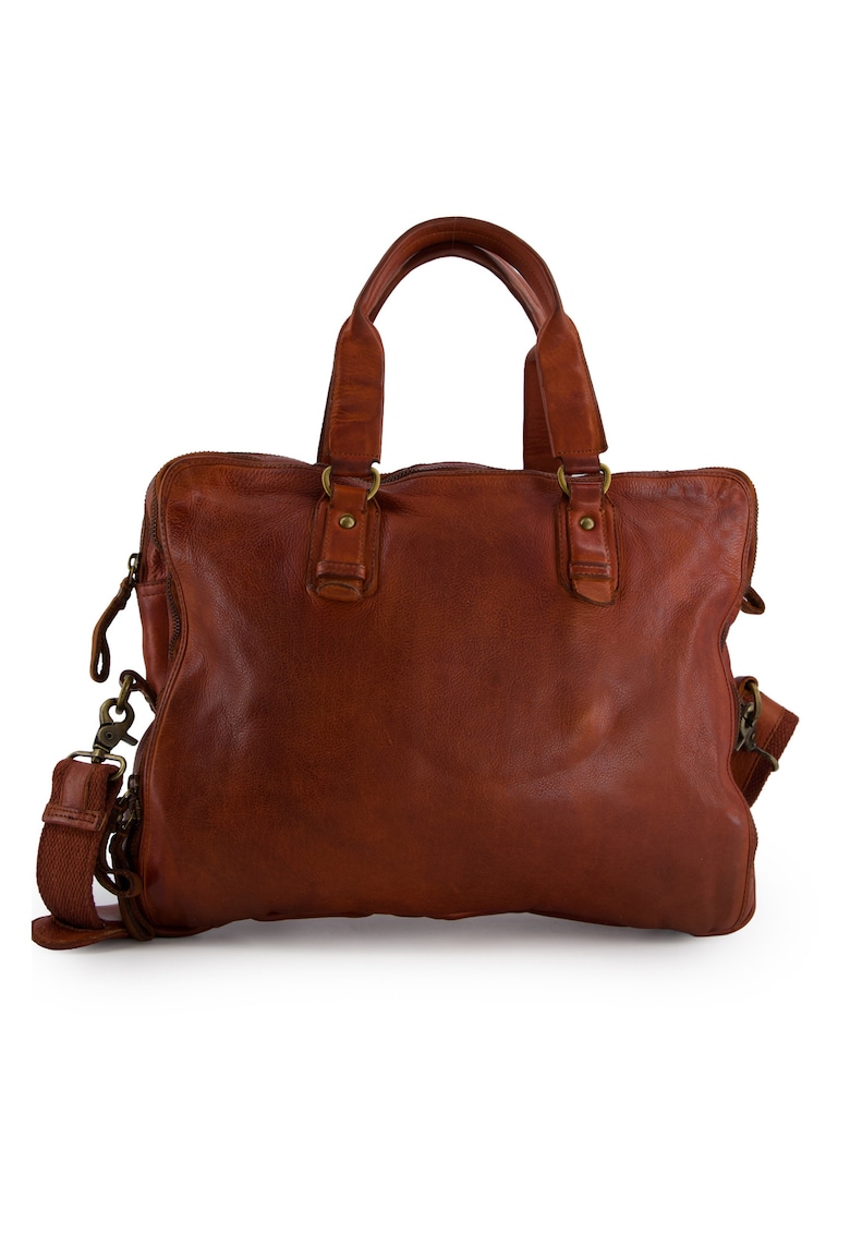 Servieta din piele vitel maro 37x29x5cm