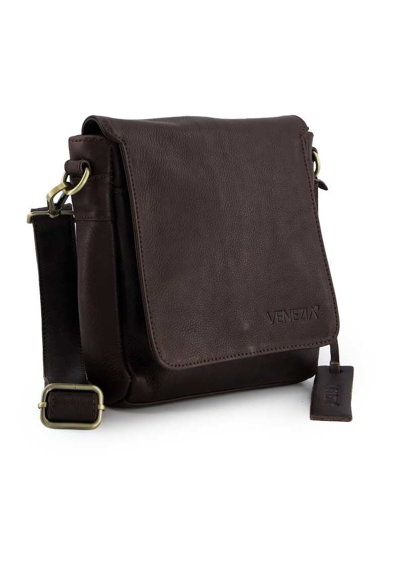 Geanta crossbody din piele cu logo
