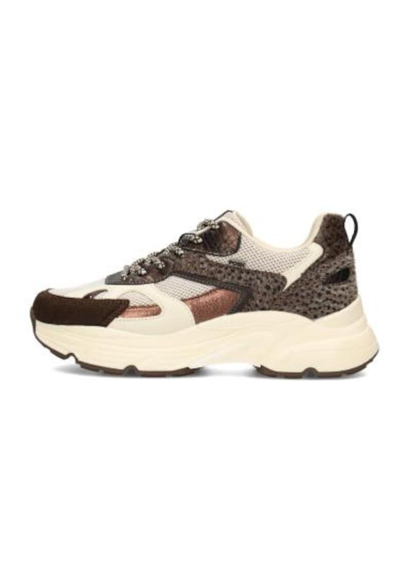 Pantofi sport din piele ecologica si material textil Ayoki