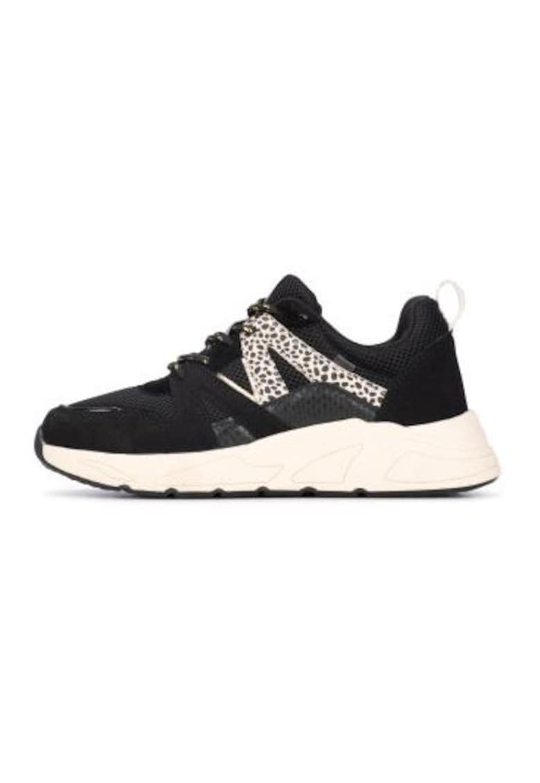 Pantofi sport cu detaliu cu model leopard