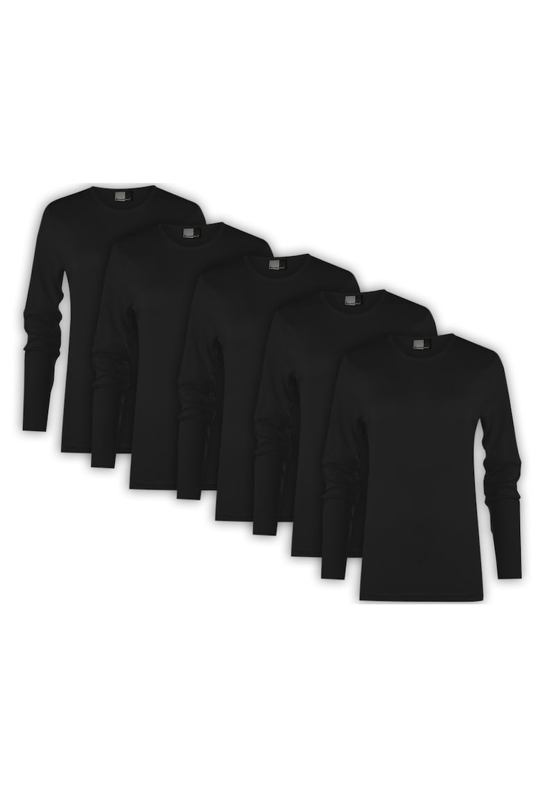 Set de bluze cu decolteu la baza gatului - 5 piese -