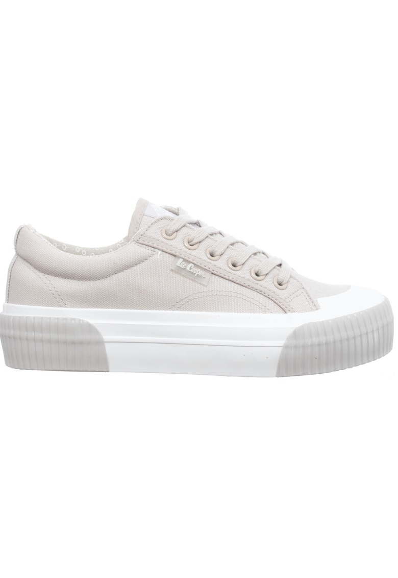 Tenisi flatform din panza