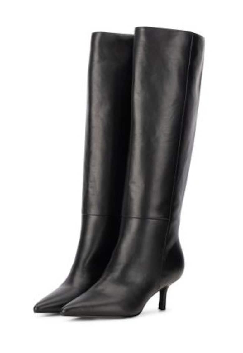 Cizme din piele ecologica cu toc stiletto
