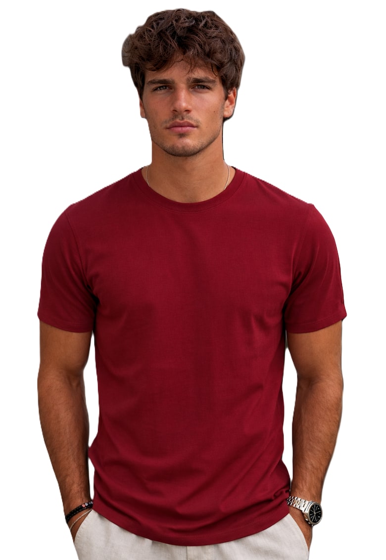 Tricou cu decolteu la baza gatului