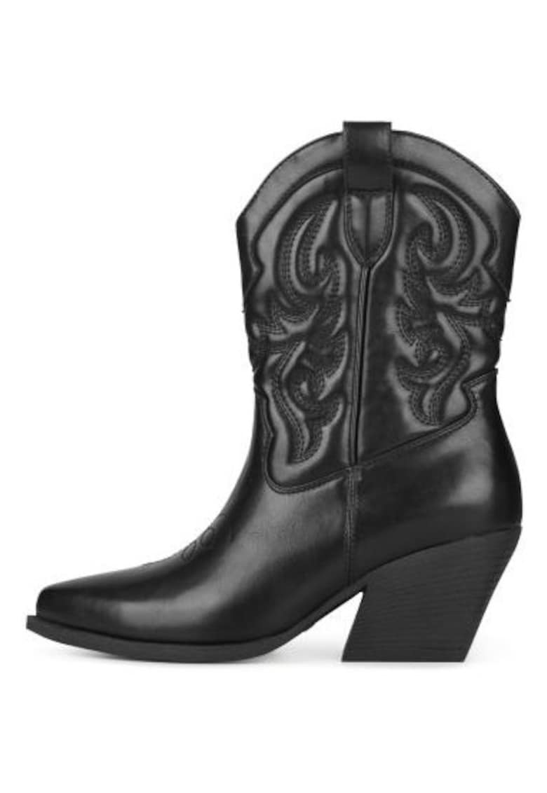 Botine cowboy din piele ecologica Juul