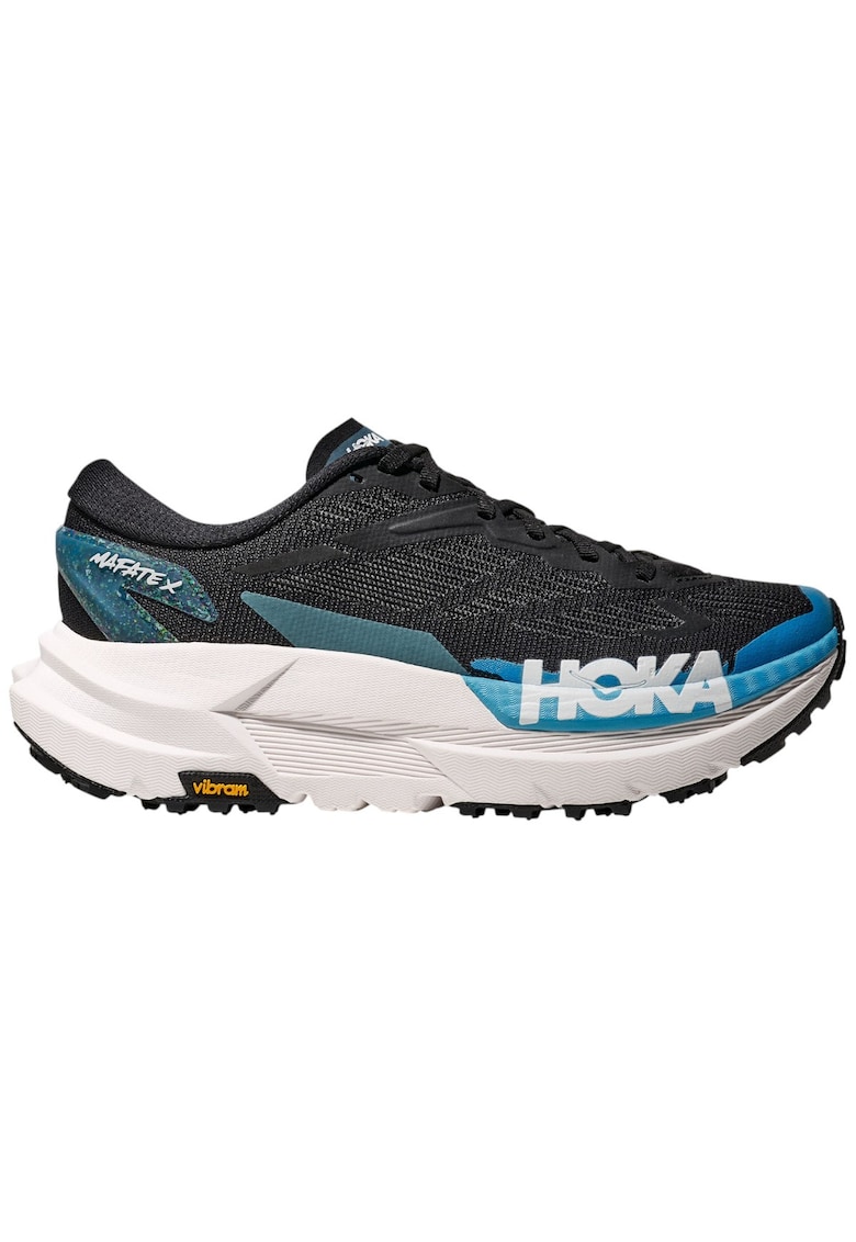 Pantofi alergare trail dama Mafate X FW 2025 - Negru/Albastru deschis