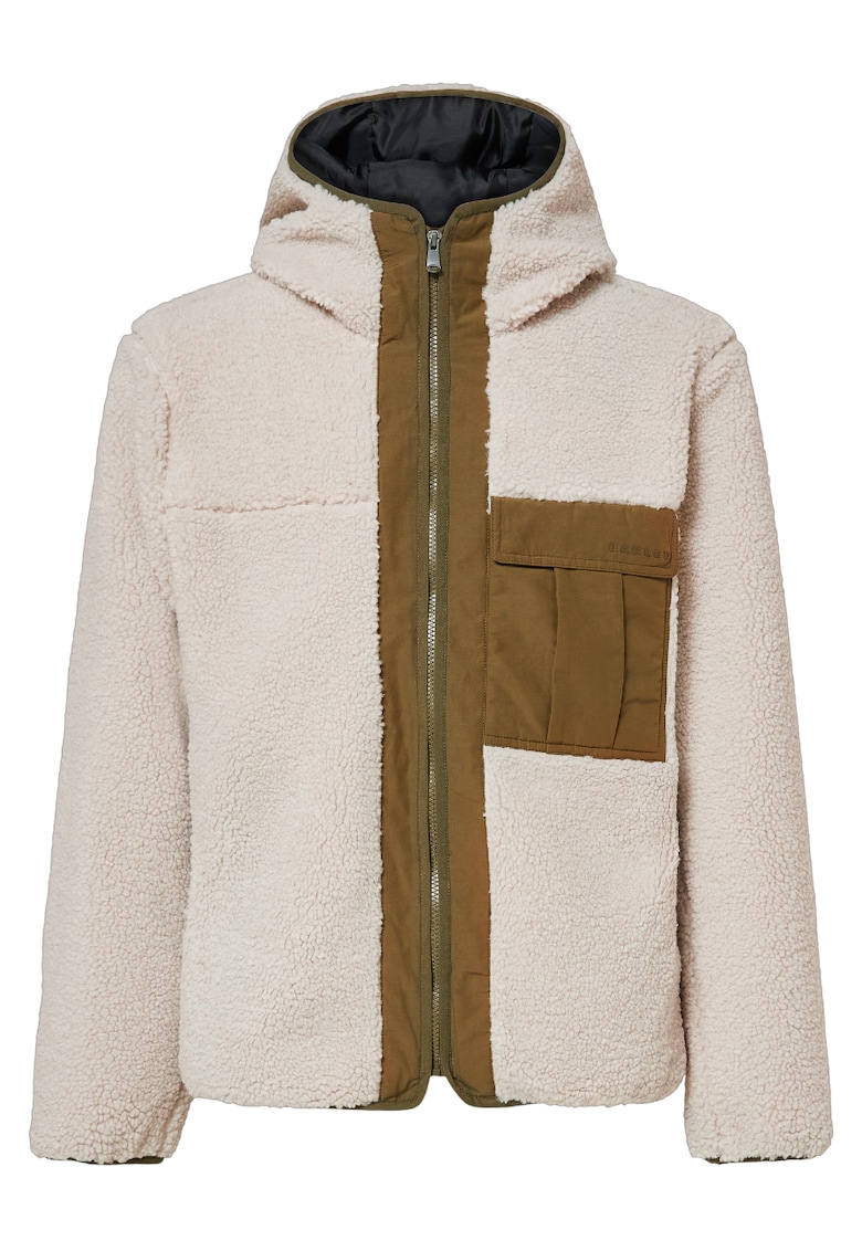 Fleece schi barbati Snowdrift Full Zip Sherpa - Maro/Crem