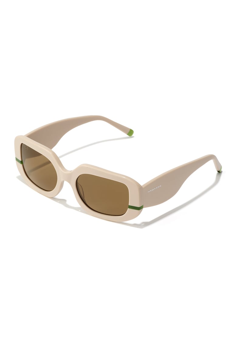 Ochelari de soare dreptunghiulari cu lentile uni Sunflare - Nude rose