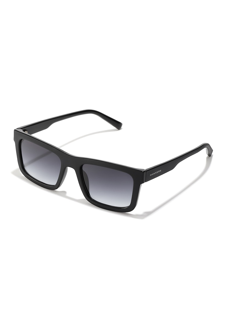 Ochelari de soare unisex dreptunghiulari Terra - Negru