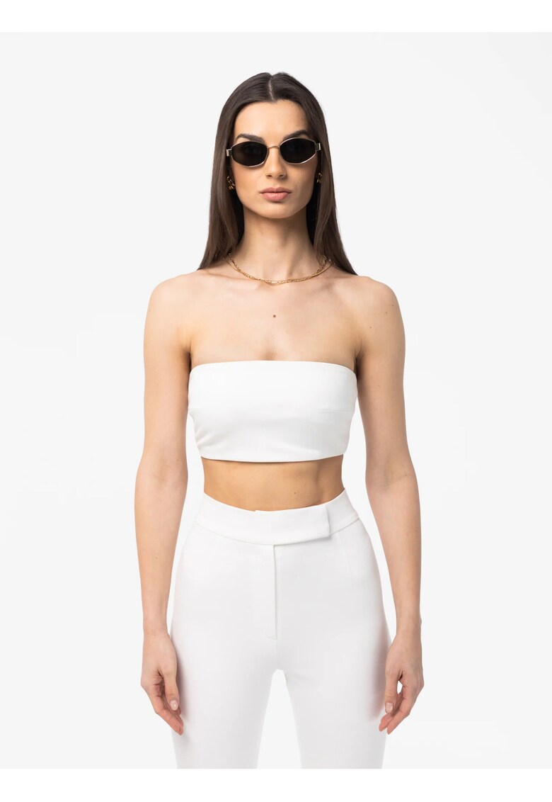 Top bandeau uni Vanya - Ecru
