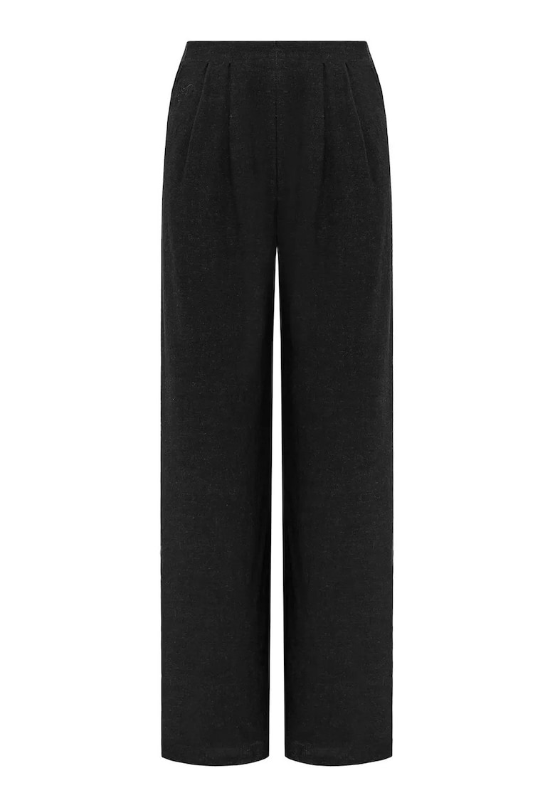 Pantaloni cu croiala ampla Ora - Negru