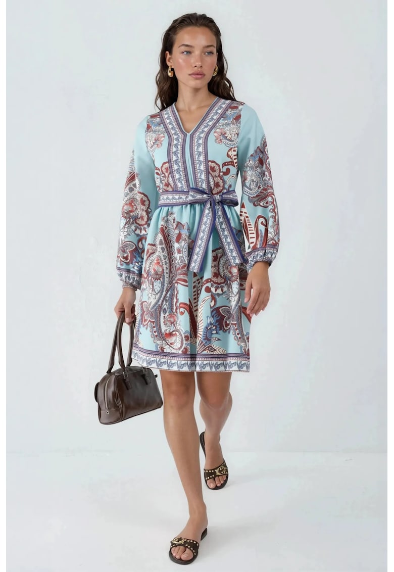 Rochie mini - casual - 70% poliester - 25% bumbac - 5% lycra