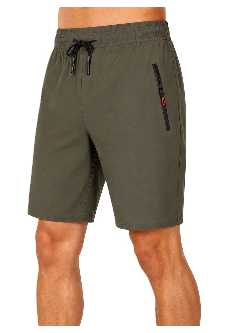 Pantaloni scurti cu talie ajustabila si buzunare oblice