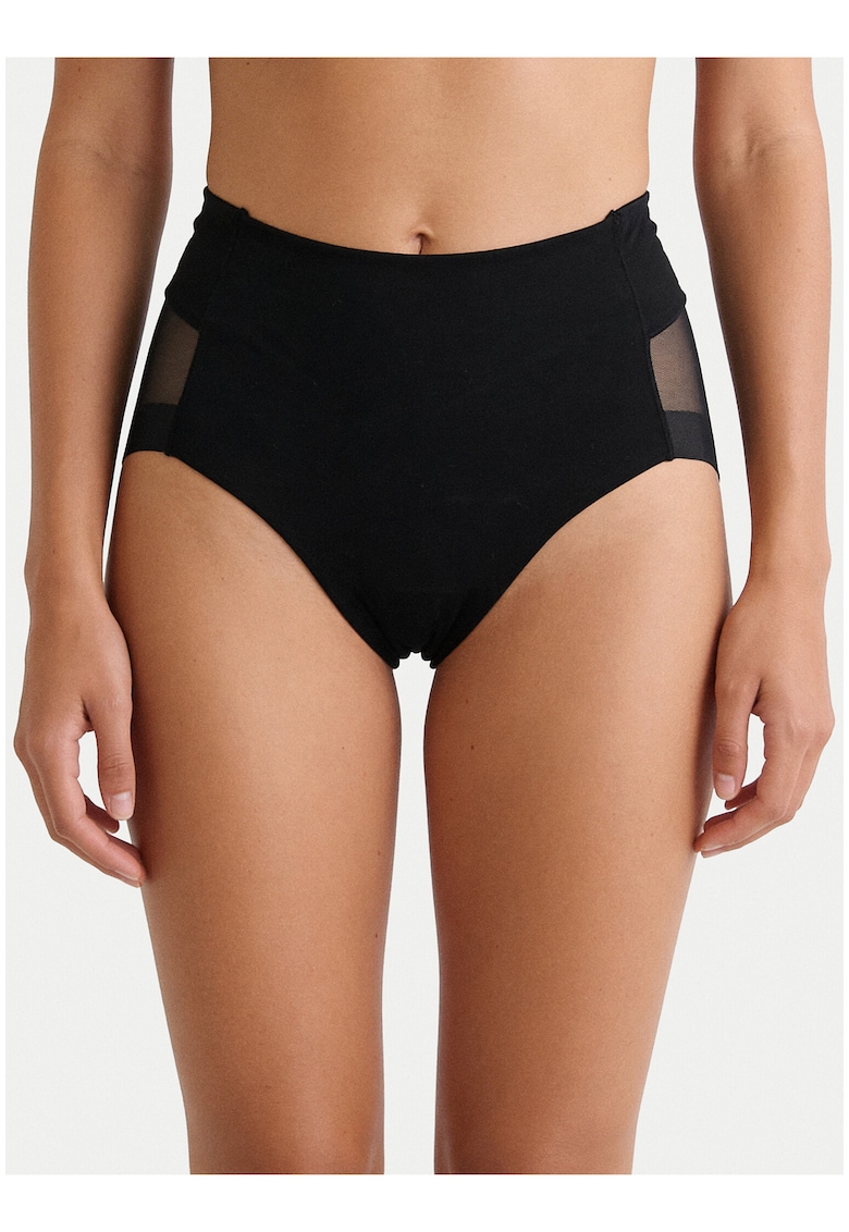 Lenjerie modelatoare - neagra - bumbac-elastan