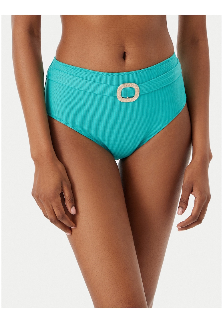 Slip de bikini dama - verde - material sintetic - croiala clasica