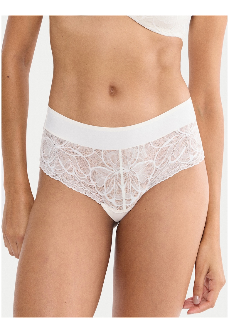 Boxeri dama - bej - dantela - poliamida-elastan - set