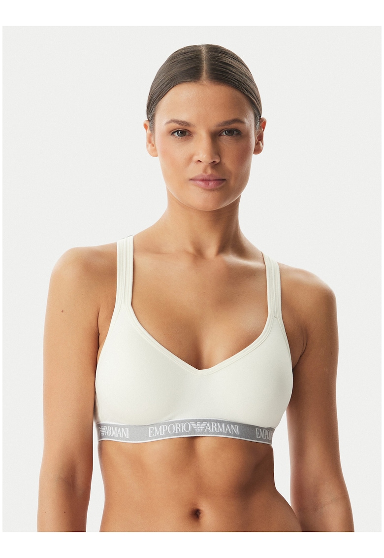 Bustiera sport dama - alb - bumbac - uni