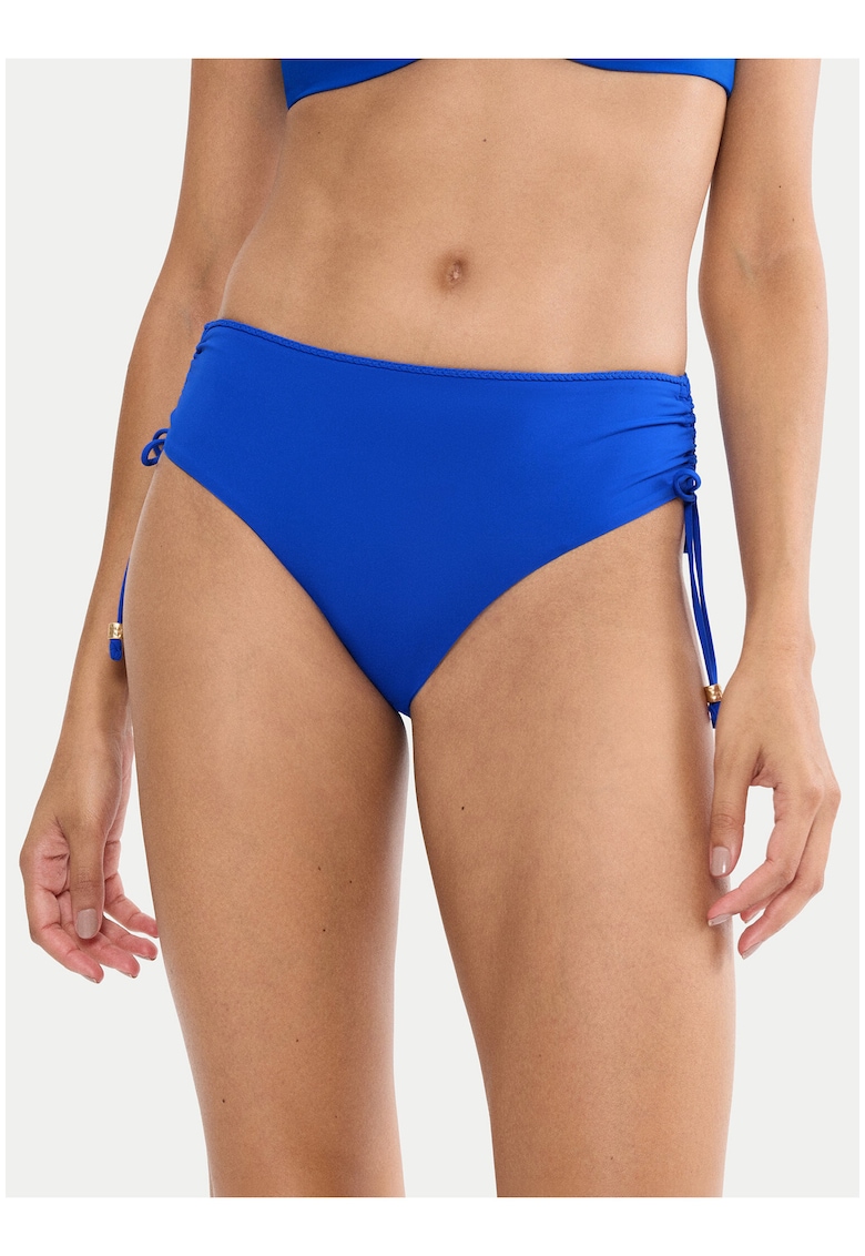 Slip de bikini dama - albastru - material sintetic - croiala clasica