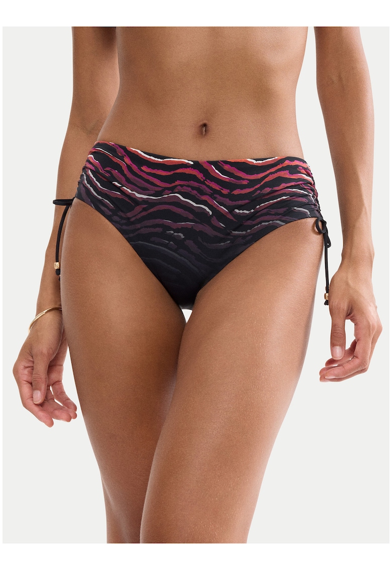 Slip de bikini dama - croiala clasica - animal print - multicolor - poliamida/elastan