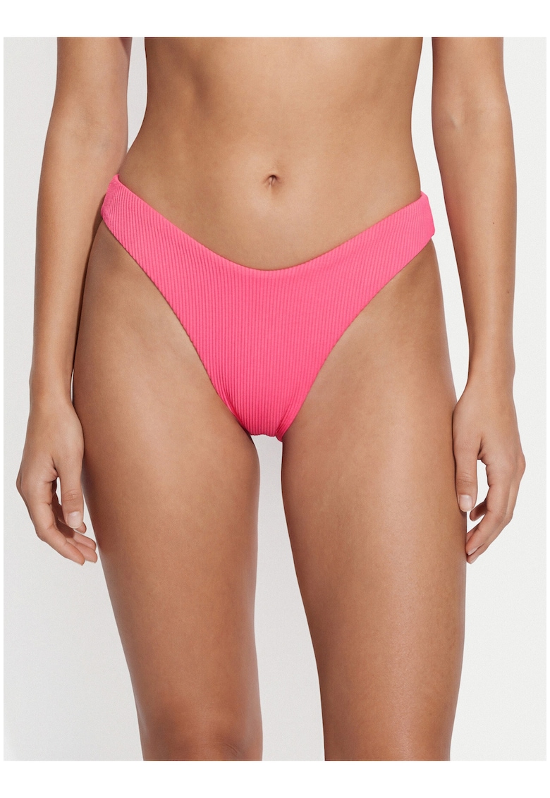 Slip de bikini dama - roz - uni - poliester-elastan