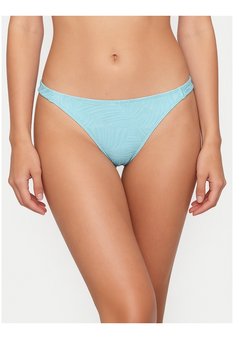 Slip de bikini dama - albastru - material sintetic - fara inchidere