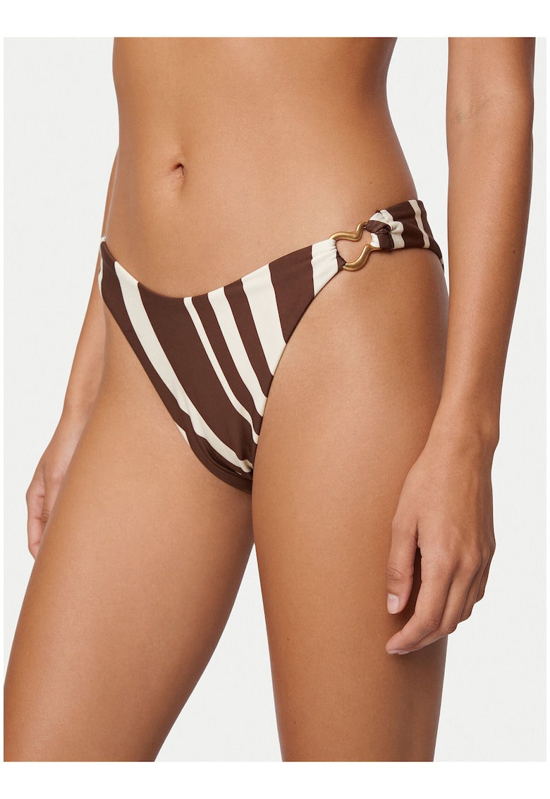 Slip de bikini maro - material sintetic - Maro