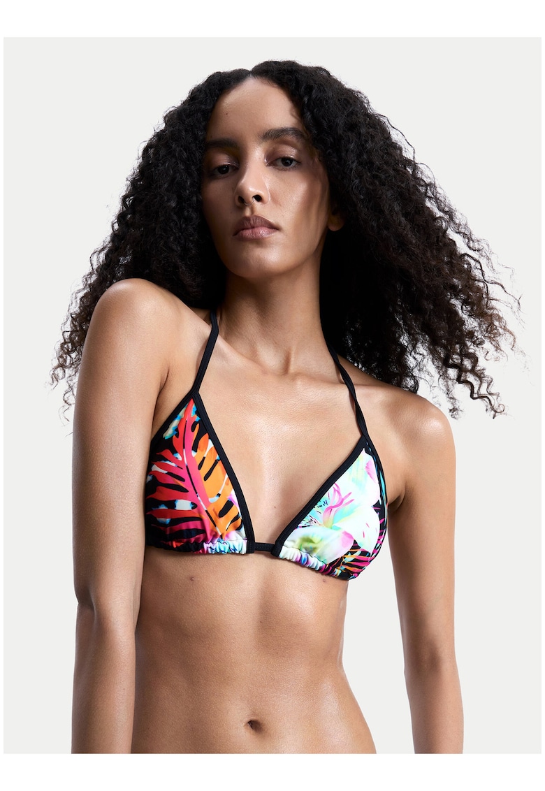 Top bikini dama - multicolor - material sintetic - imprimeu grafic