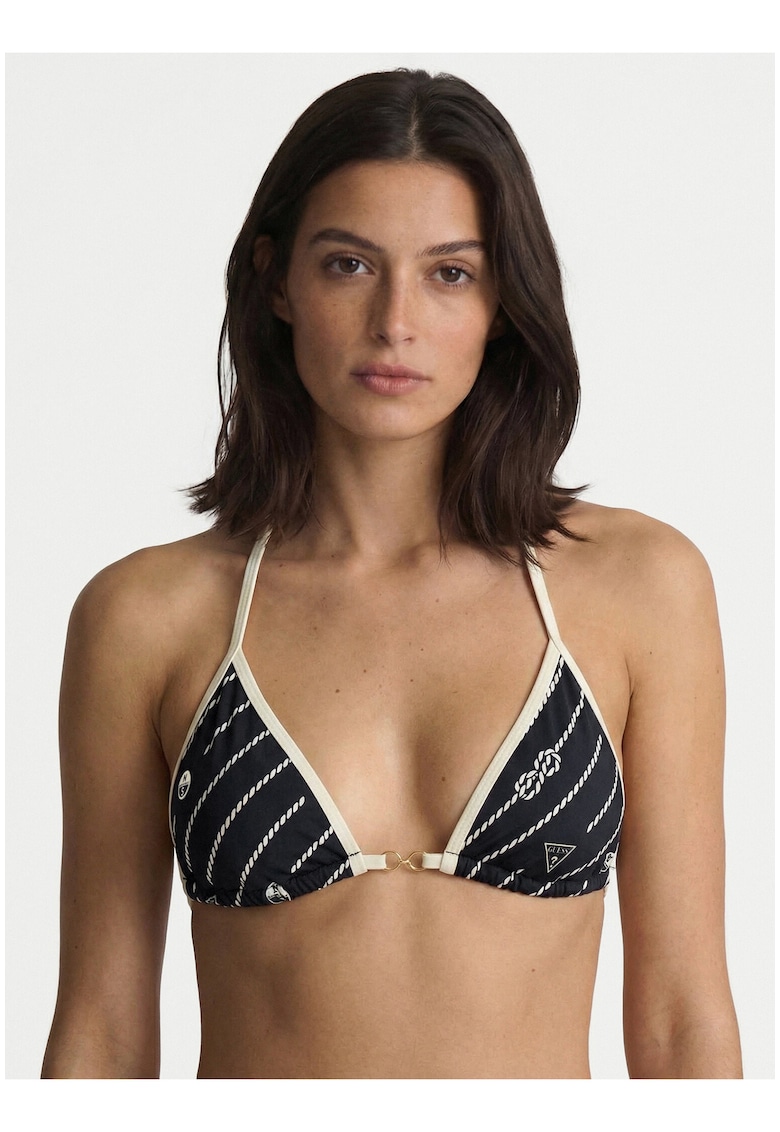 Costum de baie sutien - albastru - material elastic - Albastru