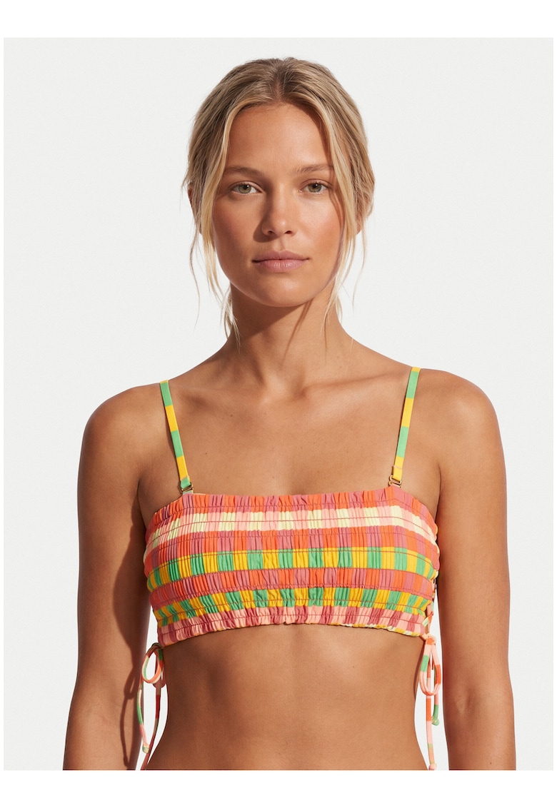 Top bikini dama - multicolor - reversibil - material sintetic