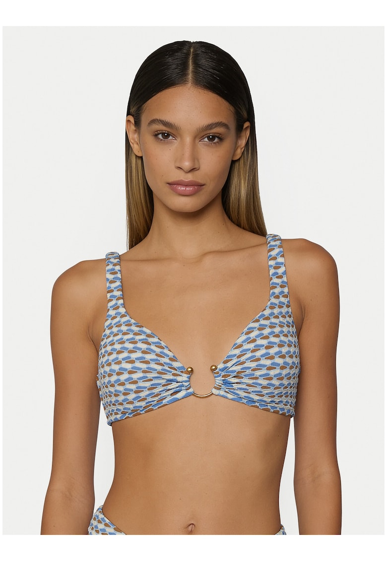Top de bikini dama - albastru - confortabil - elastic - nylon/elastan