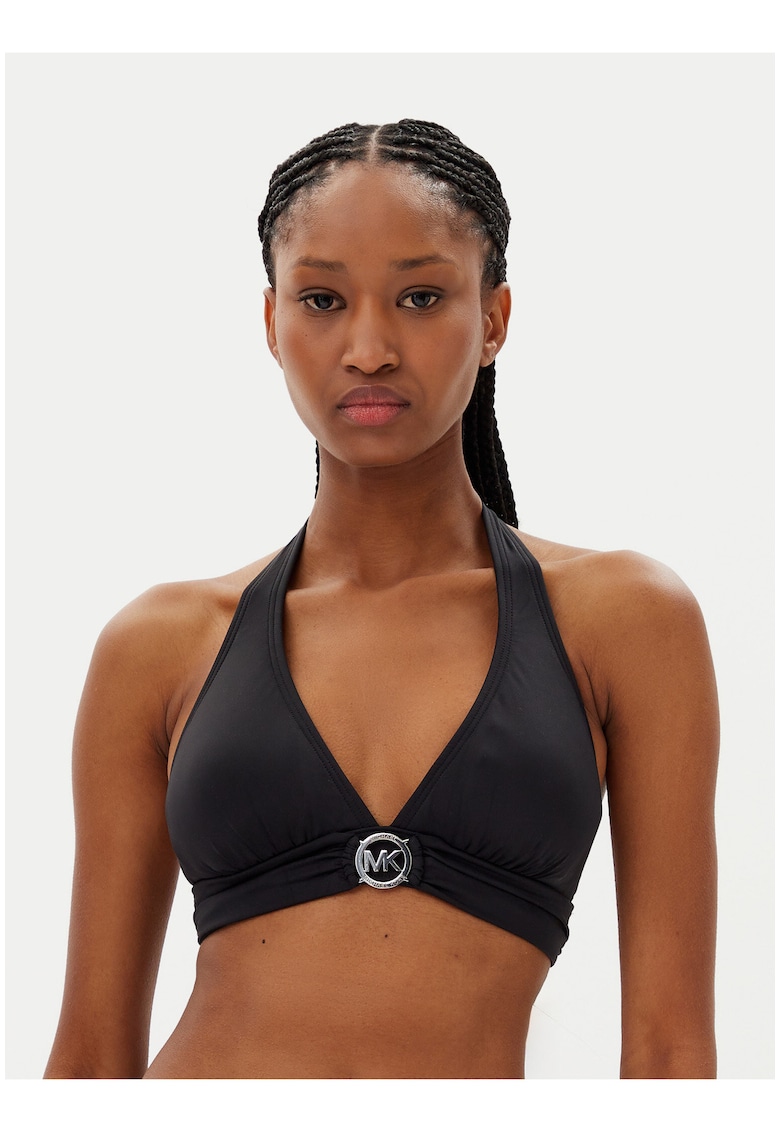 Top bikini dama - negru - confortabil - ajustabil - poliester-elastan