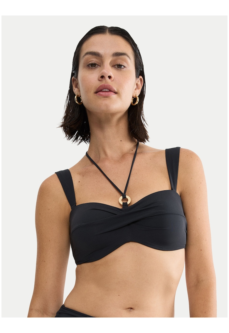 bikini - albastru - Negru