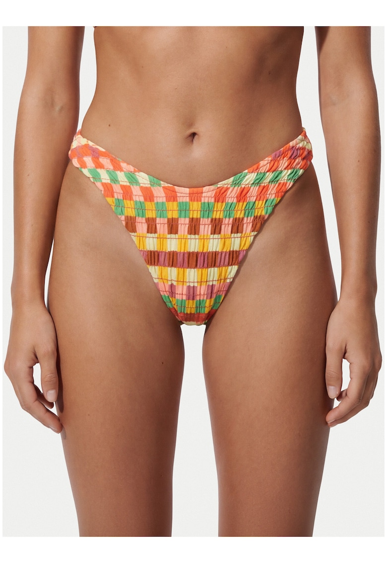 Slip de bikini pentru dama - multicolor - reversibil - material sintetic