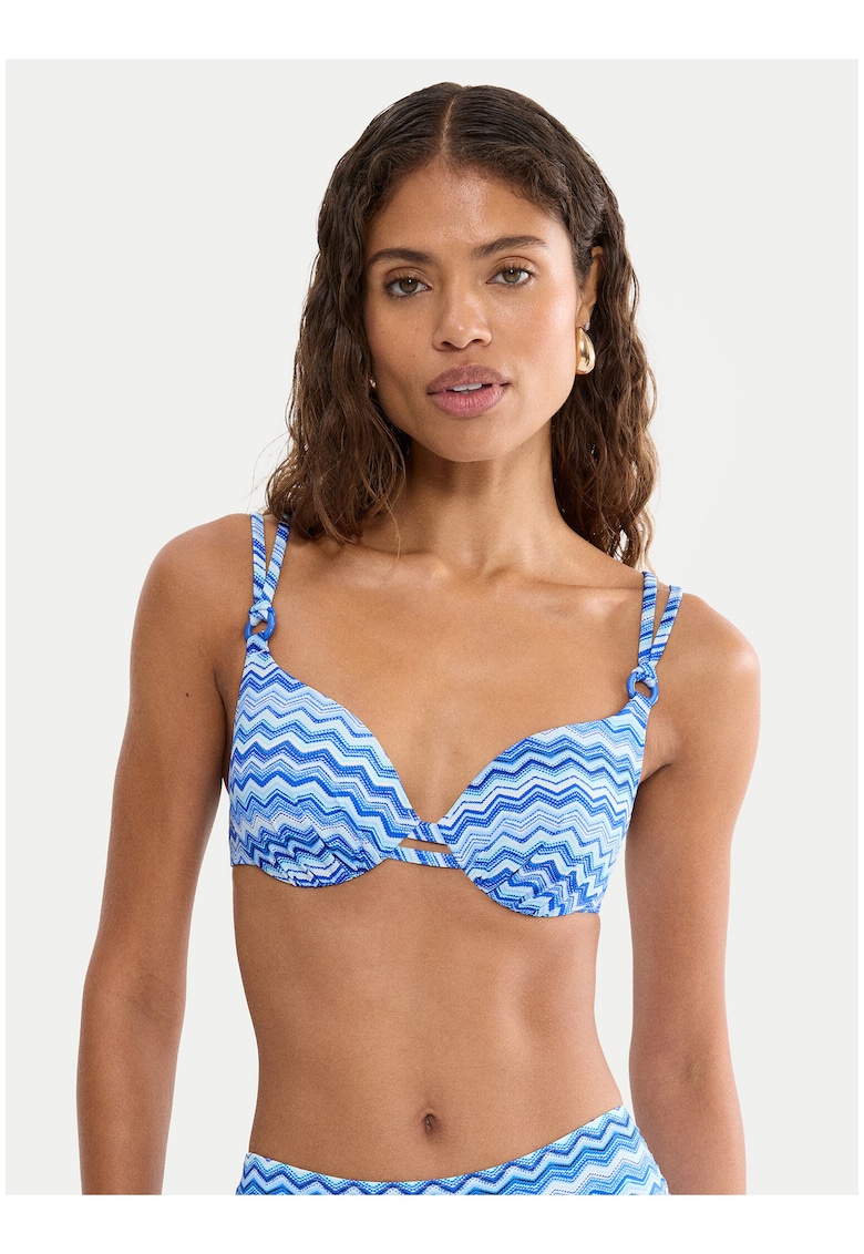 Sutien de bikini dama - multicolor - grafic - Multicolor/Albastru