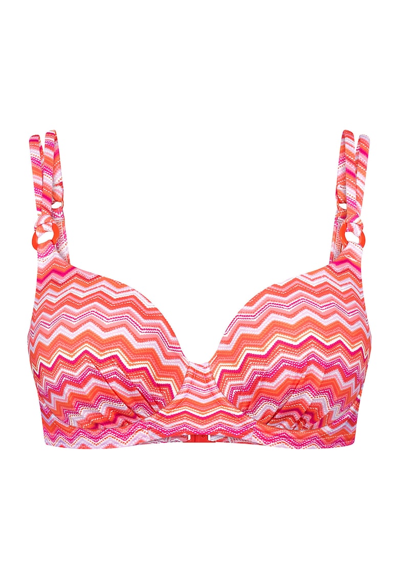 Sutien de bikini pentru femei - multicolor - material sintetic - imprimeu grafic