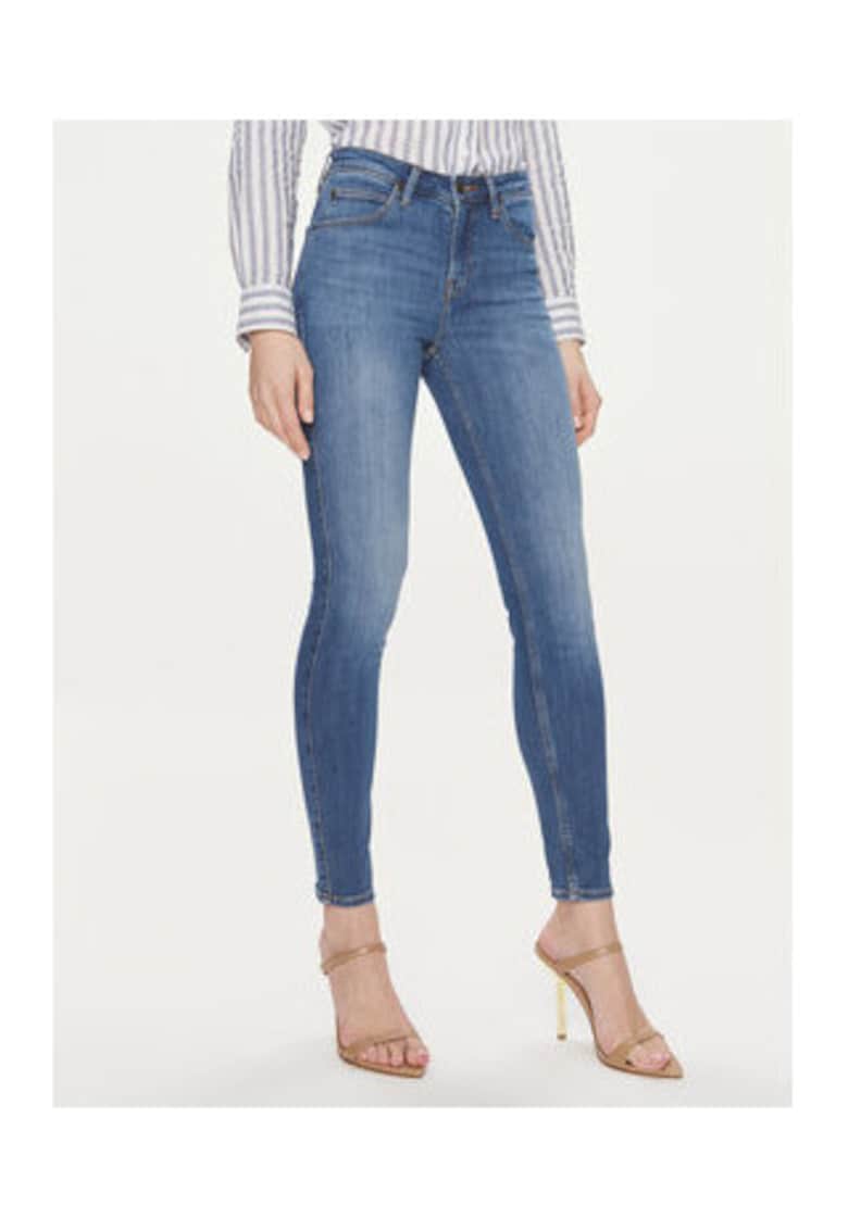Blugi dama - super skinny - albastru - bumbac/lyocell