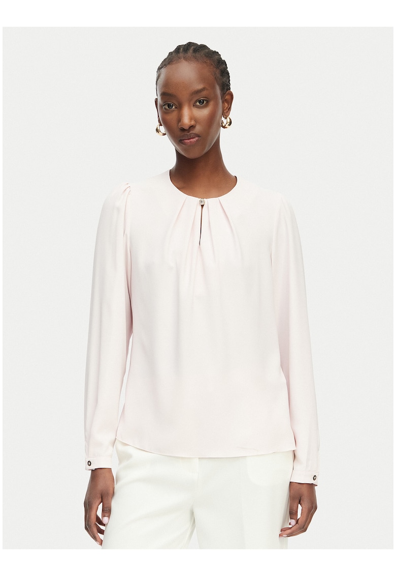 Bluza dama - roz - poliester - maneca lunga