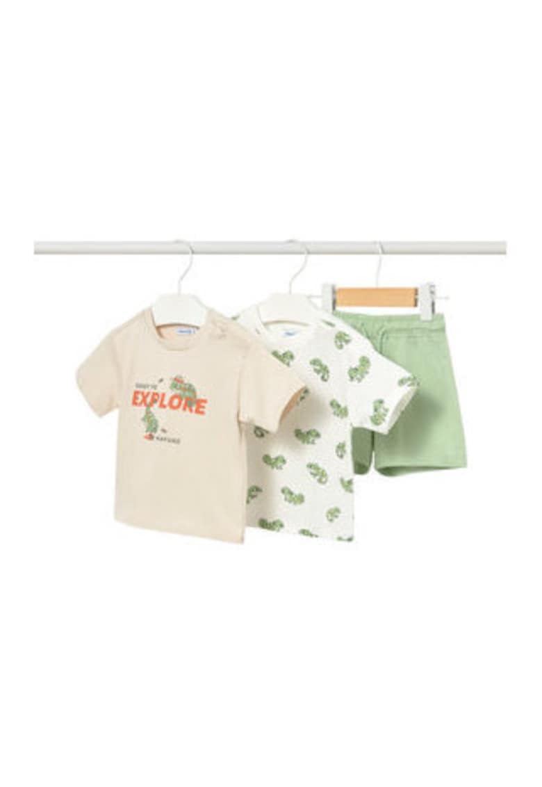Set tricouri și pantaloni scurți bumbac - casual - Multicolor