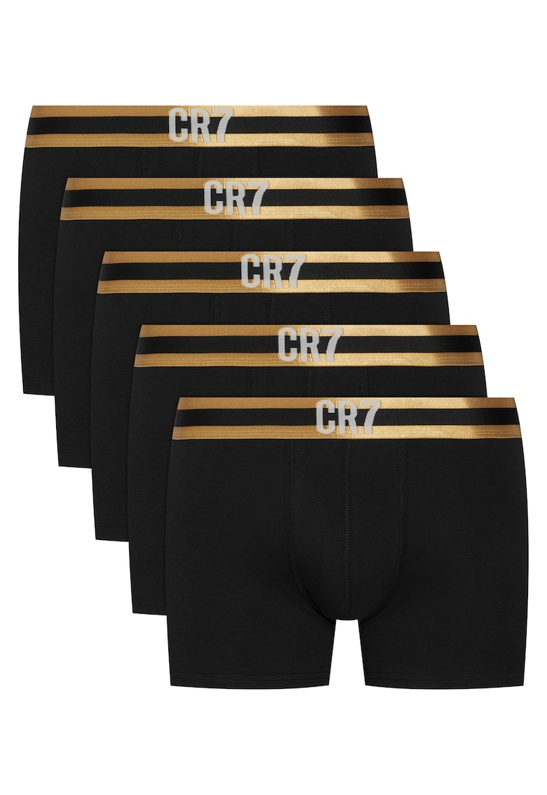 Set de boxeri barbati - CR7 - negru - bumbac - set de cinci bucati