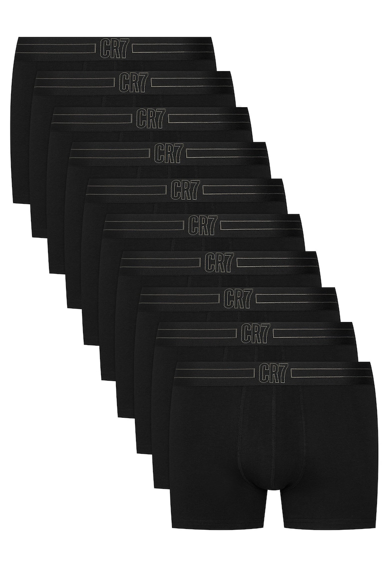 Set boxeri barbati - negru - bumbac - uni