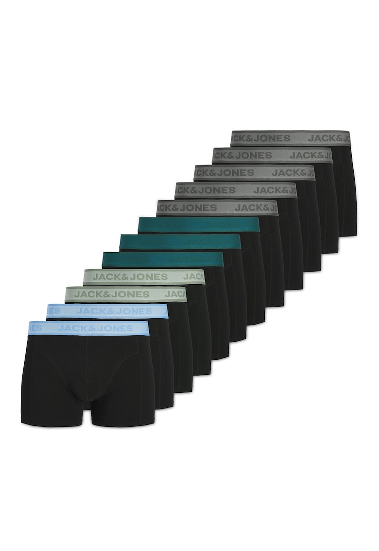 Set boxeri barbati Jack Jones - negru - bumbac organic