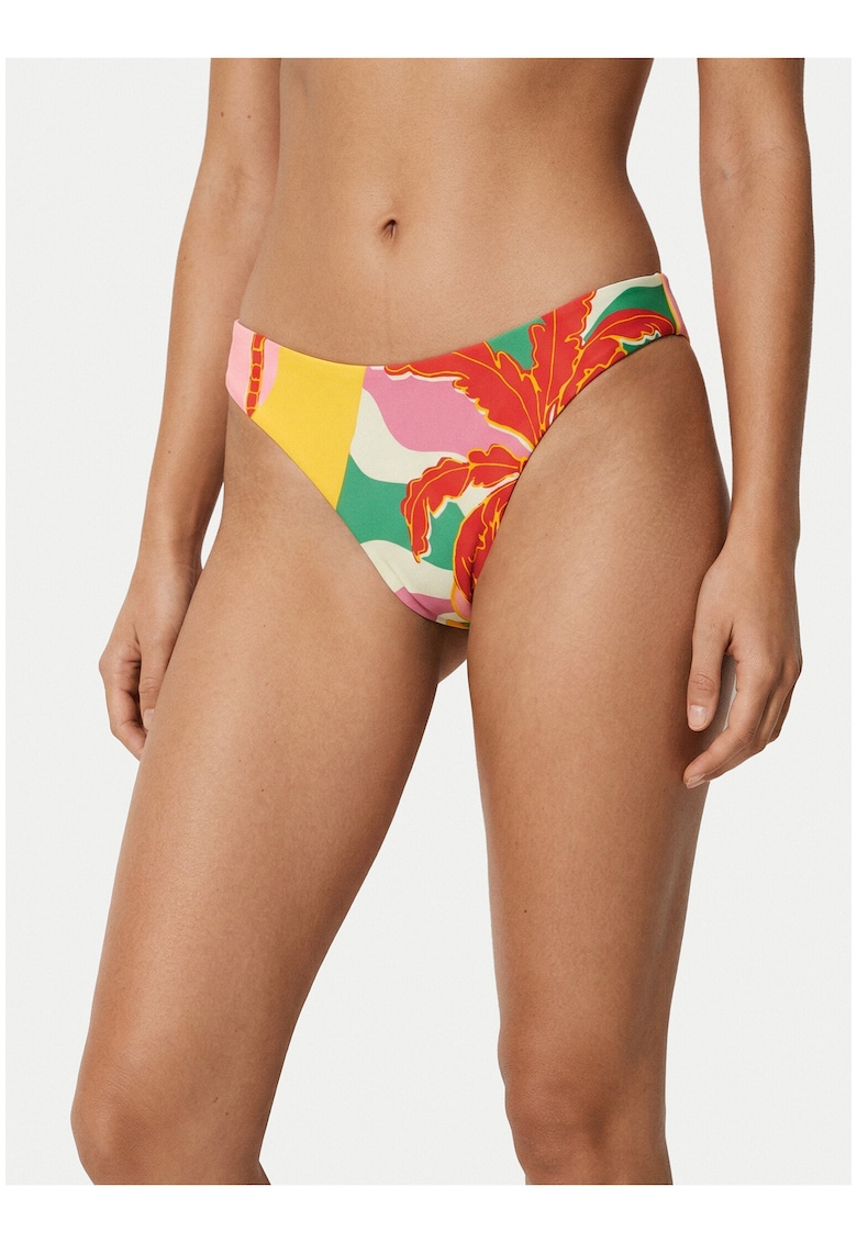 Slip de bikini pentru femei - multicolor - reversibil - material sintetic