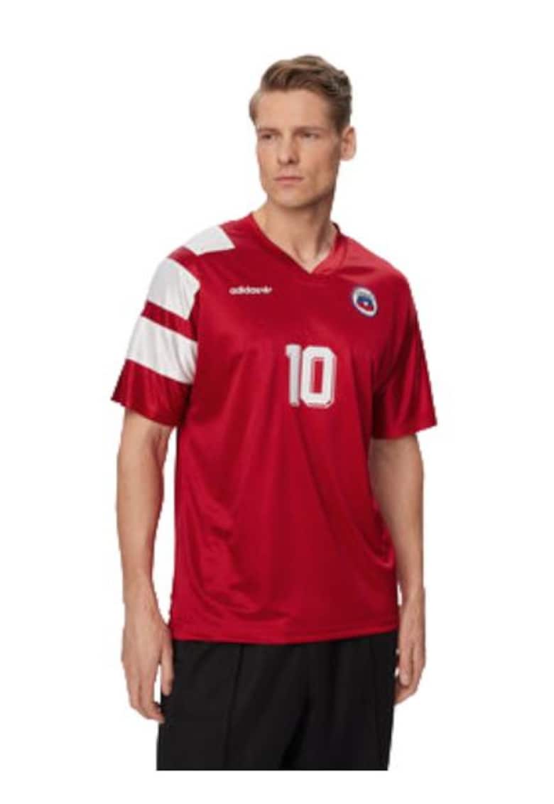 Tricou sport barbati - regular fit - rosu - poliester reciclat